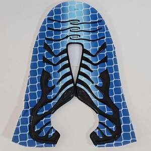 Parte Superior de Calzado Deportivo Semiterminada, Económica, Azul, con Diseño a Rayas, Transpirable, Duradera y Cómoda - Product Image 1
