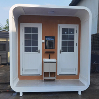 Maison conteneur moderne et stable de type Apple Cabin, avec une intégration robuste pour bureaux et hôtels, support en ligne