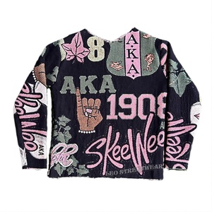 Custom Sorority Tapestry <strong>Sweater</strong> <strong>Plus</strong> <strong>Size</strong> Women's Greek Sorority Sequin Clothes Alph Ak a pink Green Apparel - Product Image 5