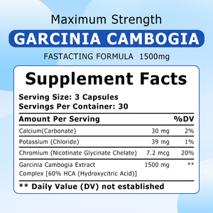 Poudre de Garcinia Cambogia la plus vendue avec Calcium et Potassium, qualité alimentaire, absorption supérieure, compléments alimentaires à base de plantes - Product Image 6