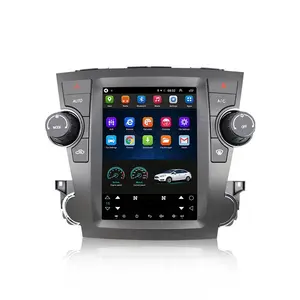 Android Vertikal Layar Mobil DVD Player GPS Navigasi Untuk TOYOTA HighilanderCar Siaran Multimedia