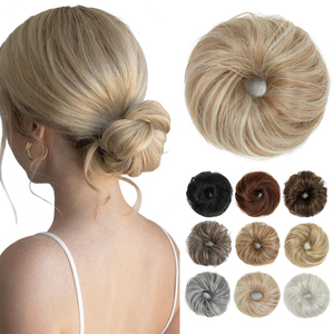 Chignon Sintetico All'ingrosso per Acconciature Disordinate, Elegante Chignon a Ciambella con Elastico per <span class=keywords><strong>Capelli</strong></span> da Donna - Product Image 1