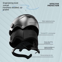 Nouveau casque demi-face Kaizehui entièrement en ABS, homologué DOT, visière auto-teintée, appui-tête réglable, boucle à dégagement rapide, pour hommes et femmes