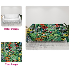 Protector de sofá suave con estampado personalizado para mascotas, decoración del hogar, cubierta para muebles de sala de estar, pedido mínimo, 1 pieza, manta, artículos para el hogar - Product Image 1