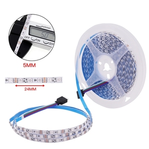RGB LED 조명 <span class=keywords><strong>12V</strong></span> 5M LED 스트립 SMD3535 120Leds/m 유연한 리본 다이오드 5mm PCB RGB LED 테이프 비방수 실내 조명 - Product Image 2