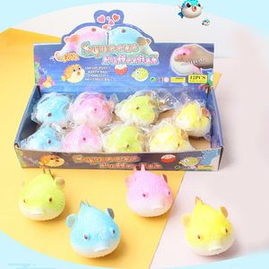 Jouets à presser anti-stress les plus populaires en TPR, en forme de poisson-bombée de dessin animé, cadeau promotionnel pour enfants et adultes - Product Image 6