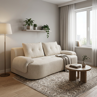 Canapé modulaire moderne haut de gamme à compression, éponge haute densité, gain de place, deux places, pour villa et appartement, montage facile