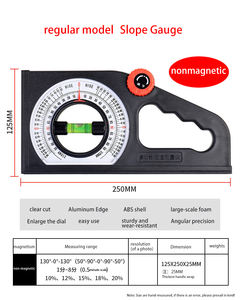 <span class=keywords><strong>JRF</strong></span> biseau rapporteur Angle niveau déclinomètre pied pente mètre Instrument pour mesure de pente - Product Image 6