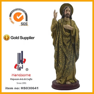 Statue religieuse 3D en cristal de 4 pouces, nouveau design, Jésus Nazareth, peinte à la main, en résine durable, personnalisable, plus de 30 ans d'expérience - Product Image 2