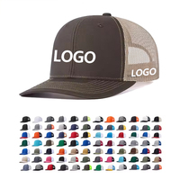 Gorras Trucker Personalizables al por Mayor, Unisex, de 6 Paneles, con Tejido Espigado, para Deportes al Aire Libre, con Logotipo Personalizado, Richardson 112 Hip