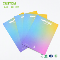 Brochures pliantes personnalisées imprimées avec couverture dégradée pleine page, cartes de catalogue de marque multi-pages, impression OEM en gros