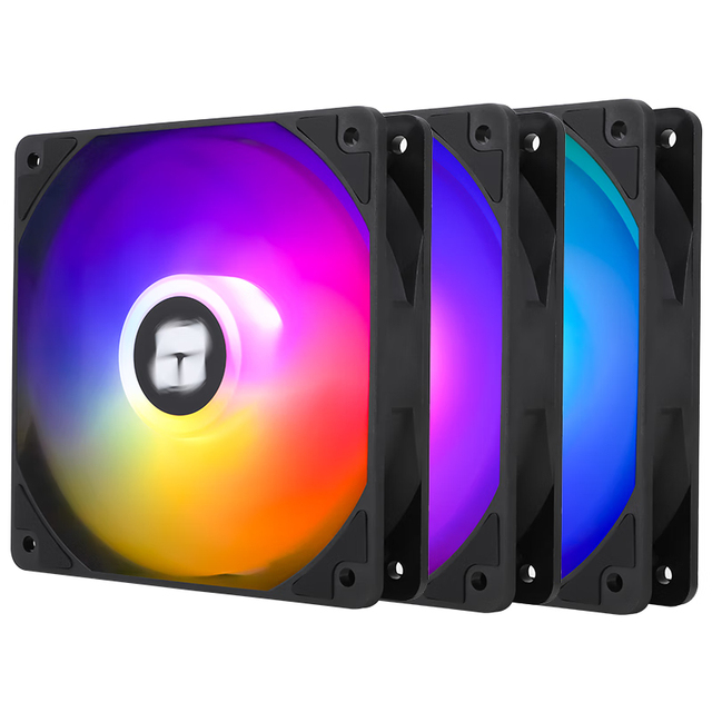 Thermalright TL-C12C-SX3 120mm CPU Cooler Fan 4pin PWM Silent Computer Fan S-FDB Bearing White Case Plastic ARGB LED Heatsink
