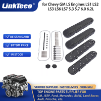 Couvercles de soupape de moteur Linkteco pour moteurs Chevy GM LS LS1 LS2 LS3 LS6 LS7 5.3 5.7 6.0 6.2L 8082-2BK 241-182 8082-2 JM8082-2