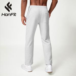 Baggy Jogger pour hommes sport entraînement pantalon droit lourd logo personnalisé homme respirant pantalon de survêtement décontracté - Product Image 3