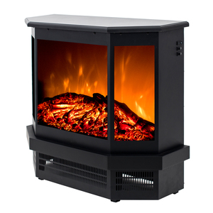 Chimenea Eléctrica Portátil Independiente <span class=keywords><strong>con</strong></span> <span class=keywords><strong>Llama</strong></span> <span class=keywords><strong>3D</strong></span> de 3 Lados Semicirculares - Product Image 1