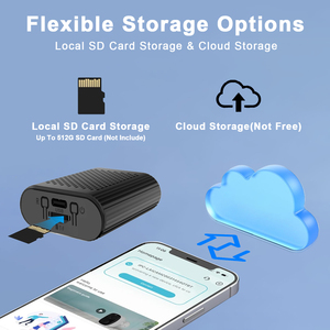 Mini caméra portable, vision nocturne HD, caméra de surveillance pour <span class=keywords><strong>nounou</strong></span>, caméra sans fil WiFi avec détection de mouvement, stockage sur le cloud et carte SD, grand angle - Product Image 5