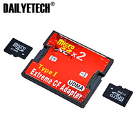 Adaptateur TF vers CF usb, double fente, convertisseur pour carte mémoire Flash Compact de Type I