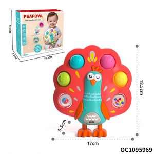 Cubo de Actividades para Bebés, Juguete Educativo Temprano con Botones, Sonidos de Mamá y Bebé, Juguetes Suaves para Entrenamiento de Dedos - Product Image 6