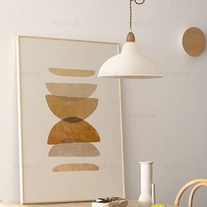 Vintage Wabi Sabi Style Pendant <b>Light</b> White Round E27 LED 35cm For Restaurant Tea Room - Product Image 2