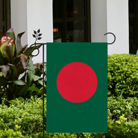 Bandera de Bangladesh Material de lino de alta calidad para exteriores 12*18 pulgadas Más estilos para elegir
