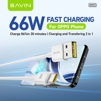 BAVIN gros excellent CB357 66w type c usb c charge rapide chargeur de téléphone portable données câble usb