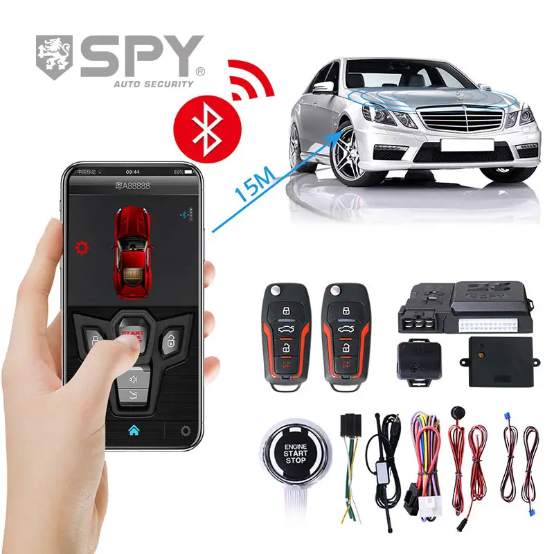 SPY universal Bt app one way remote control smart key orginal auto security car alarm system