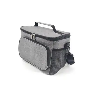 Thermisch Geïsoleerde Mesh Mulit-Pocket Strand Koeler Zakken Doos Verstelbare Custom Voedsel Levering Koeler Picknick Koeltassen