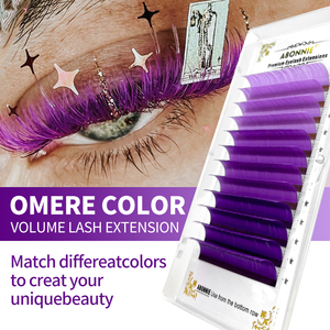 Lông Mi Màu Mềm Pbt Hàn Quốc Tùy Chỉnh Cho Mi Màu Ngày Lễ Tình Nhân Nối Mi Màu Lấp Lánh Pha Trộn Màu - Product Image 6