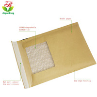 Enveloppes d'expédition personnalisées en kraft, pochettes d'expédition nude, pochettes Jiffy en polyéthylène, 100% compostables, biodégradables, sacs à bulles pour envoi postal