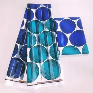Organza silk fabric 6 yards ribbon material african print fabric High quality satin silk fabric