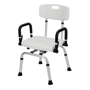 Chaise de douche Fushide, largeur de siège 44 cm, hauteur réglable, équipement de sécurité pour salle de bain, pour personnes âgées, handicapées, femmes enceintes, utilisation dans la baignoire - Product Image 4