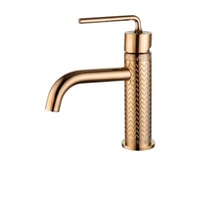 Robinet Mitigeur de Lavabo Monocommande de Luxe en Laiton et Céramique, Chromé, Cartouche Moderne, Montage sur Plateau, Garantie 5 Ans