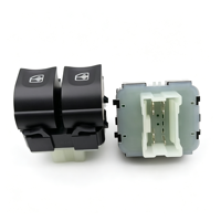 Nouveau commutateur de commande de lève-vitre électrique à 2 boutons OE 254118722R pour Renault Clio Trafic Twingo, bouton de lève-vitre électrique 7 broches