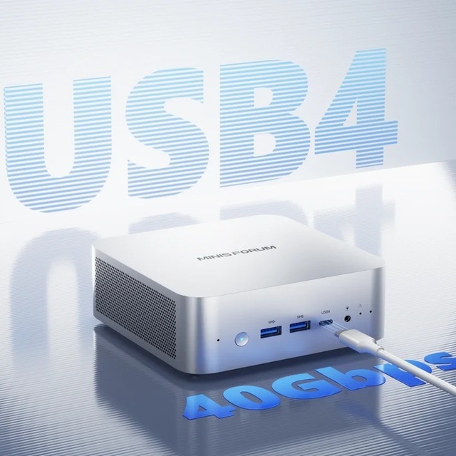 New Arrival AI Mini PC M1 Pro Ultra 9 285H DDR5 2*USB4 Built-in Dual Speaker Portable Desktop OCuLink Mini Gamer Computer WiFi7