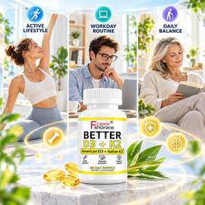 Compléments alimentaires Shecome Vitamine D3 K2 en marque privée, favorisent la densité osseuse, l'équilibre du calcium, l'immunité, l'humeur, gélules de Vitamine D3 K2 - Product Image 2