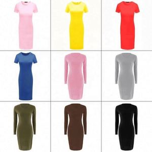 YI Nuevo Vestido Casual <span class=keywords><strong>de</strong></span> Manga Corta y Larga para Mujer, Estilo Europeo y Americano, para Primavera y Verano - Product Image 5