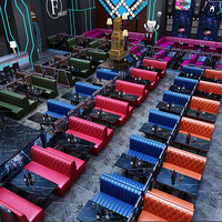 Ensembles de meubles de bar en cuir véritable pour les discothèques et les hôtels - Table de bar et canapé design moderne