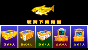 מכונת משחק יריות דגים מרובת משתתפים, מכונת וידאו מכנית של כרישים, 4 שחקנים, אנגלית, מטבע אנגלי, 110/220V - Product Image 3