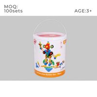 15% descuento fijo niños creativo de madera DIY construcción constructor conjunto de madera de la Toy-78pcs
