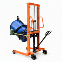 Lève-fût industriel robuste pour entrepôt, capacité 200 L (55 gallons), en acier inoxydable et plastique HDPE, hauteur de levage 2000 mm, personnalisable