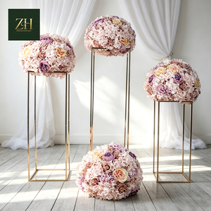 Sfondo Personalizzato con Foglie Verdi Realistiche e Sfera Floreale per Decorazione di Matrimoni ed Eventi - Product Image 3