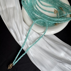 Boutique Style Colored High Quality Tourmaline <b>Bead</b> <b>Necklace</b> Heavy Clavicle Chain Natural Stone Gemstone Layer <b>Necklace</b> for Gift - Product Image 2