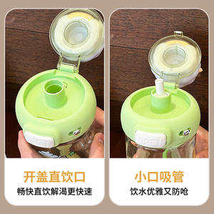 Zuo Mu Paddi Tritan Water Bottle 500Ml Bpa Free Kids <b>Drinkware</b> Back To School Gift Cylindrical Design - Product Image 5