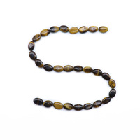 Kristal Agate Batu Semi Mulia 10*14mm Oval Bentuk Telur Model Pengasah Pemoles 864 Manik-manik Lepas DIY Gelang Kalung Perhiasan