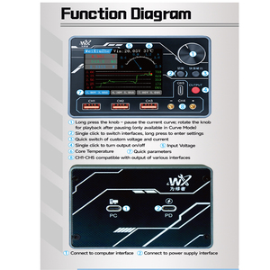 Alimentation intelligente Weixiuzhe PTV1 13V 5A/0.1mA avec résolution PD/QC, lecture <span class=keywords><strong>de</strong></span> courbes d'analyse <span class=keywords><strong>de</strong></span> données IA pour la maintenance <span class=keywords><strong>de</strong></span> précision - Product Image 3
