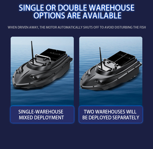 Bateau à appâts pour la pêche à la carpe avec navigation automatique, télécommande 500 m, capacité de charge de 1,5 kg - Product Image 6