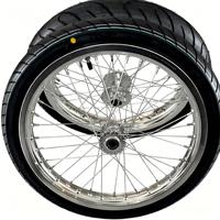 Kit de roues Supermoto SRJ Surron Light Bee X LBX 17 pouces 70/90-17 90/80-17 avec pneus route argent chromé haute performance pour E-bike
