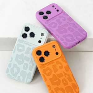 Funda de Silicona Líquida con Estampado de Leopardo para el <span class=keywords><strong>Black</strong></span> <span class=keywords><strong>Friday</strong></span>, Funda Protectora Completa con Estampado para <span class=keywords><strong>Apple</strong></span> iPhone 17 Pro Max, Antihuellas - Product Image 5