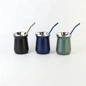 Meilleure Vente Tasse à Café et Thé Mate 8oz en Acier Inoxydable Isotherme Sous Vide pour Camping, Portable et Écologique - Product Image 4