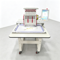 Machine à broder à tête unique de haute précision pour la production de broderies sur casquettes, serviettes, sacs et textiles